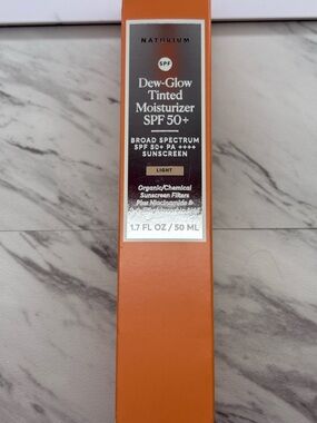 Naturium Dew-Glow Tinted Moisturizer SPF 50+ - Light - Orange Packaging
